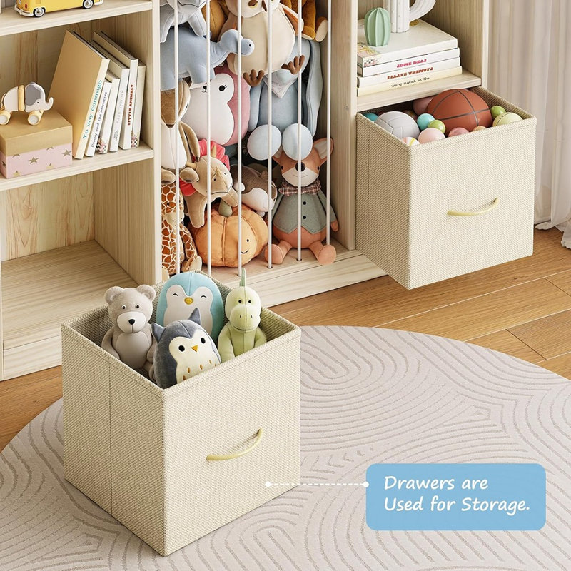 Organisateur de jouets et rangement en bois pour enfants