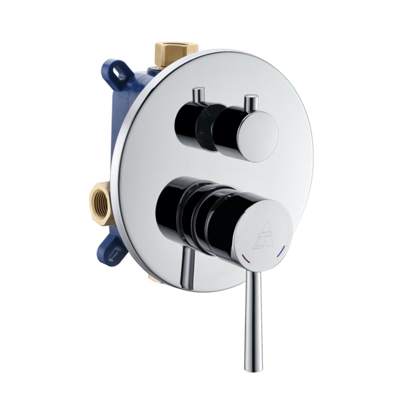Complete Shower System with Rough in-Valve, Chrome