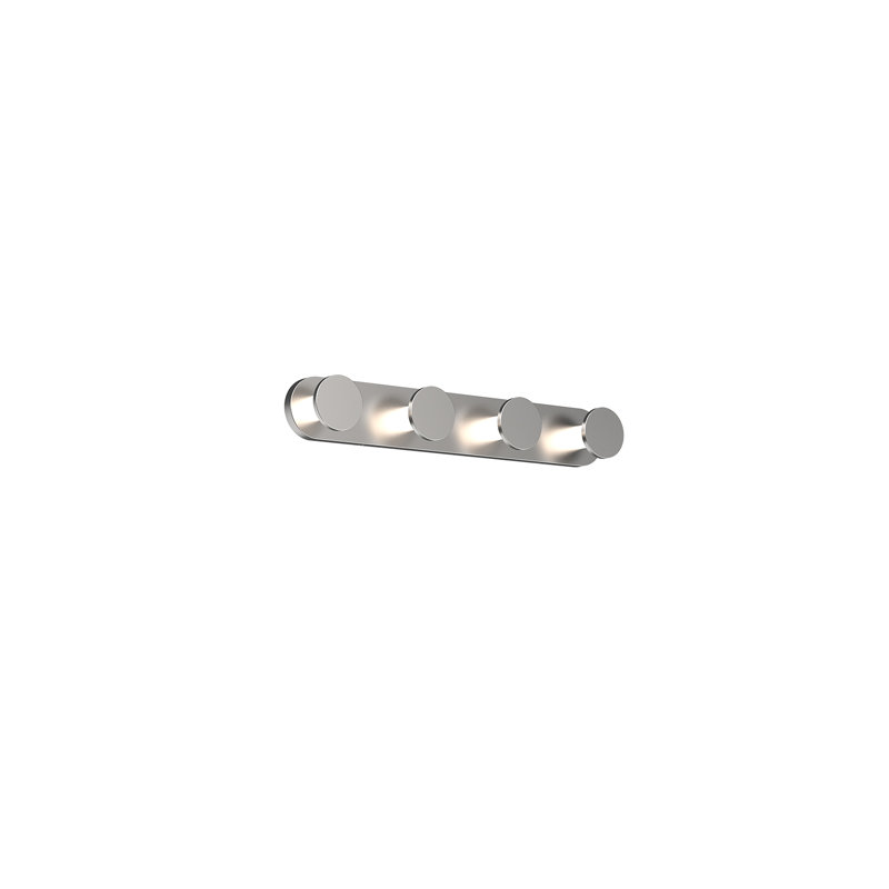 Edna 4 - Light LED Bath Bar, Brushed Nickel