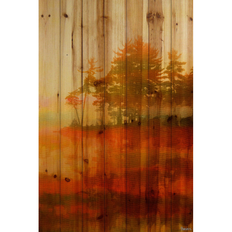 « kamloops »-reproduction de photo sur bois, H 18 po x l 12 po x P 1,5 po