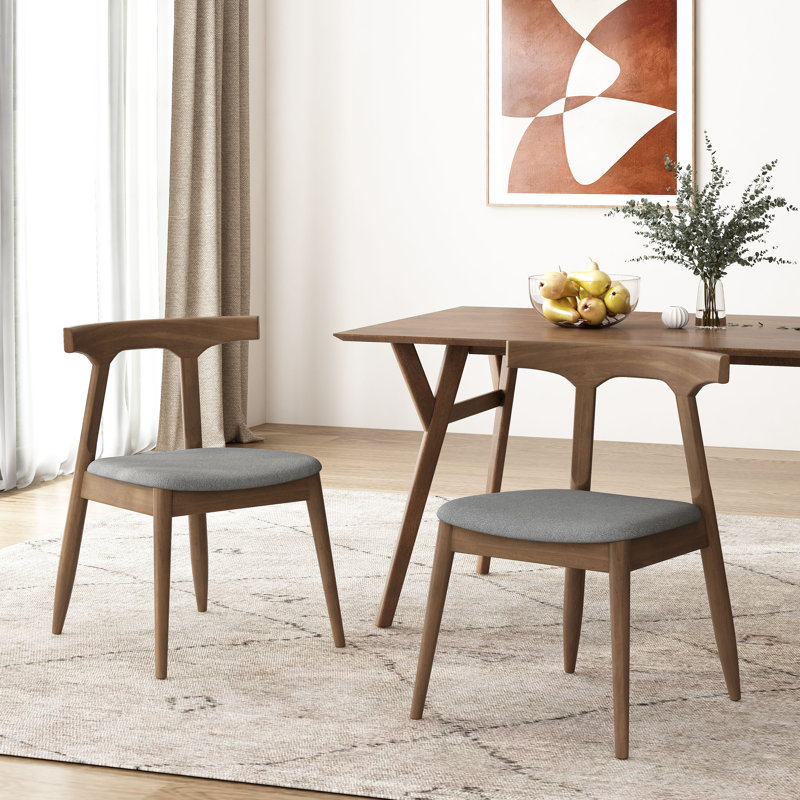 Faulkstick Wing Back Side Chairs (Set of 2), Light Gray