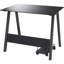 Craycroft Glass Top Metal Base Computer Desk