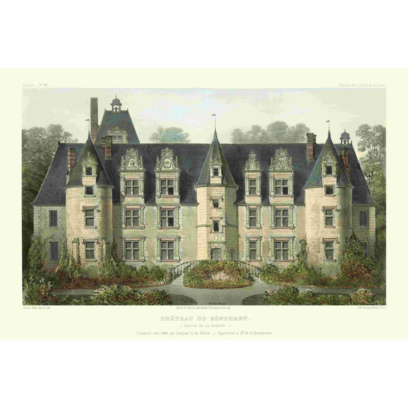 Petite French Chateaux III, H 8 po x l 12 po