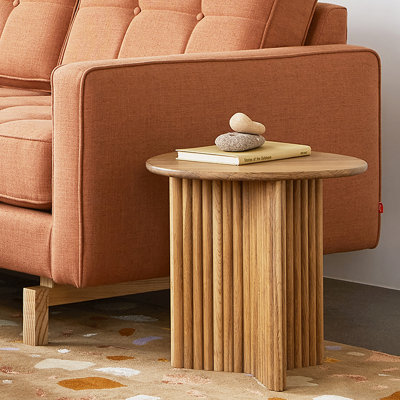 Odeon End Table Round Walnut