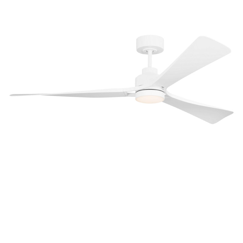 Trillium Smart 60 LED Ceiling Fan, Matte White, Matte White