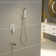 10" Wall Mounted Rainfall Shower Head and Handheld Shower Faucet and System with Rough-in Valve