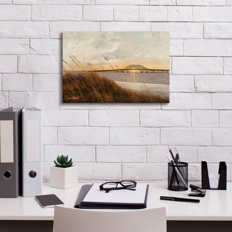 «View of Captree Bridge» par Diane Romanello, H 12 po x l 18 po x P 0,75 po