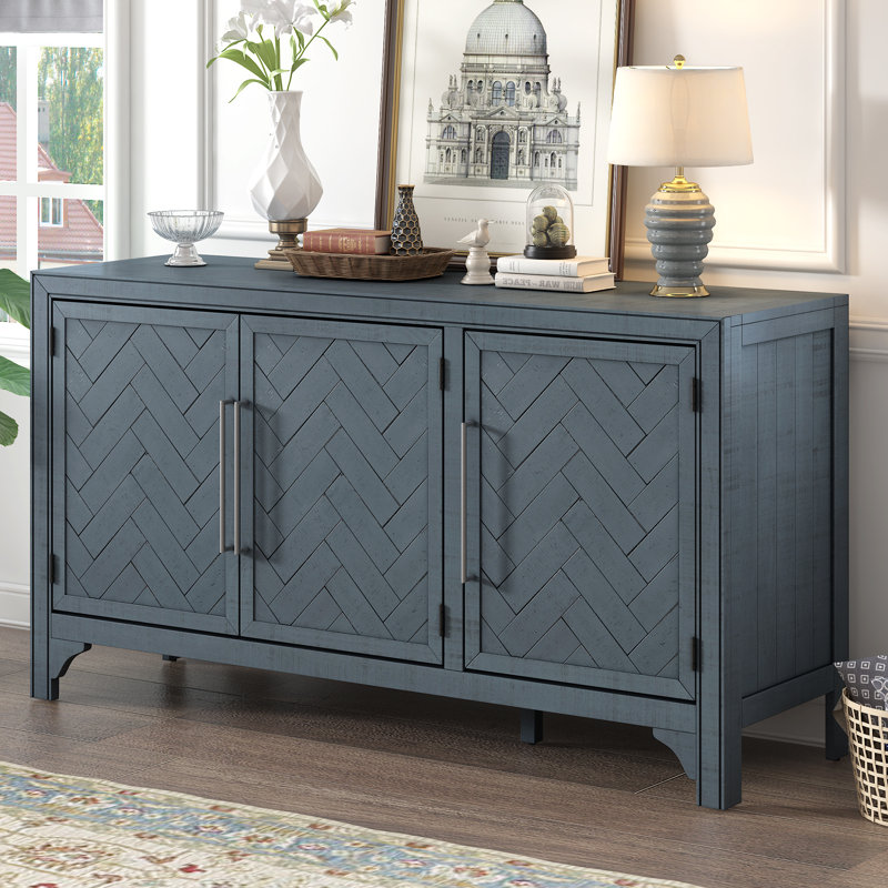 Buffet d'appoint 3 portes Santrese, Marine
