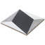 Carreau de porcelaine noir mat / gris 9 po x 9 po Sintra Block