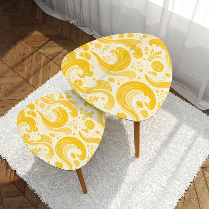 Ensemble de 2 tables basses gigognes Triangle Nesting