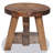 vidaXL Stool Varies Solid mahogany wood Compact Durable Stool Round 7.9" x 7.9" x 9.1" Brown
