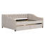 2 Drawers Upholstered Full Daybed with Sturdy Slats Support-581012978