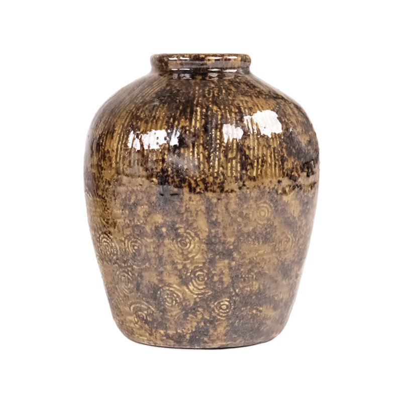 Labreeska Ceramic Table Vase, 8.5" H x 7.5" W x 7.5" D