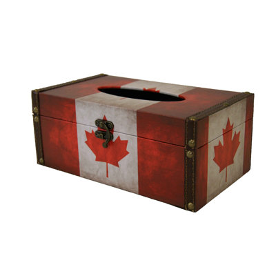 Housse de boîte de papier drapeau canadien Espindola