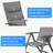 Patio Folding Chairs Set of 2 with headrest