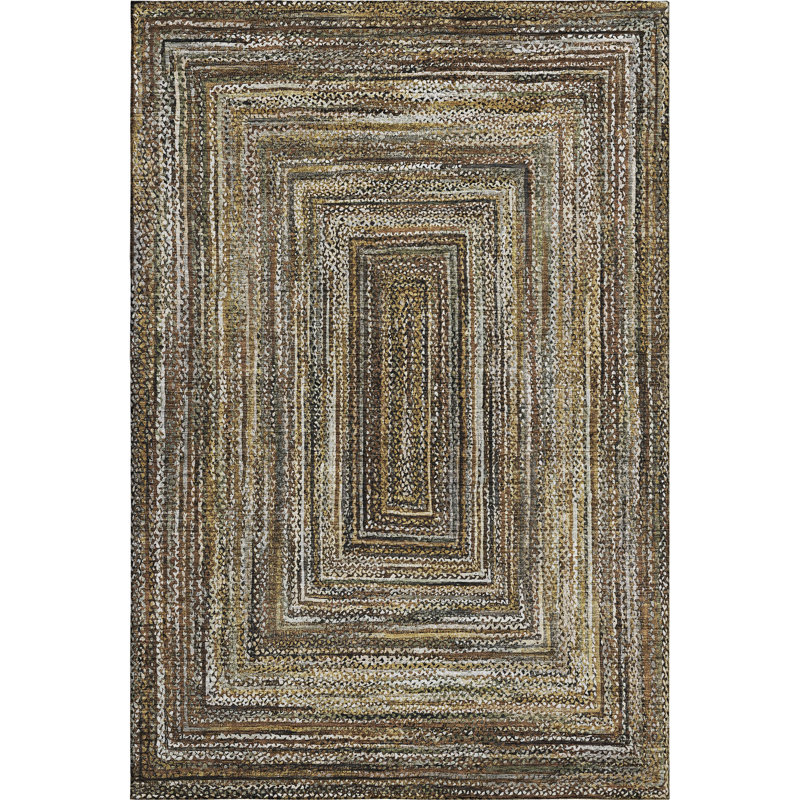 Premium Machine Washable Bucz AMF1725 Geometric Rug, Rectangle 2'6" x 3'10"