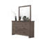 Mobilier de chambre à coucher avec tiroirs en bois à finition naturelle