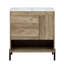 Meuble-lavabo avec tiroir coulissant, meuble de rangement pour salle de bain avec tablette ouverte, meuble-lavabo pour organisation