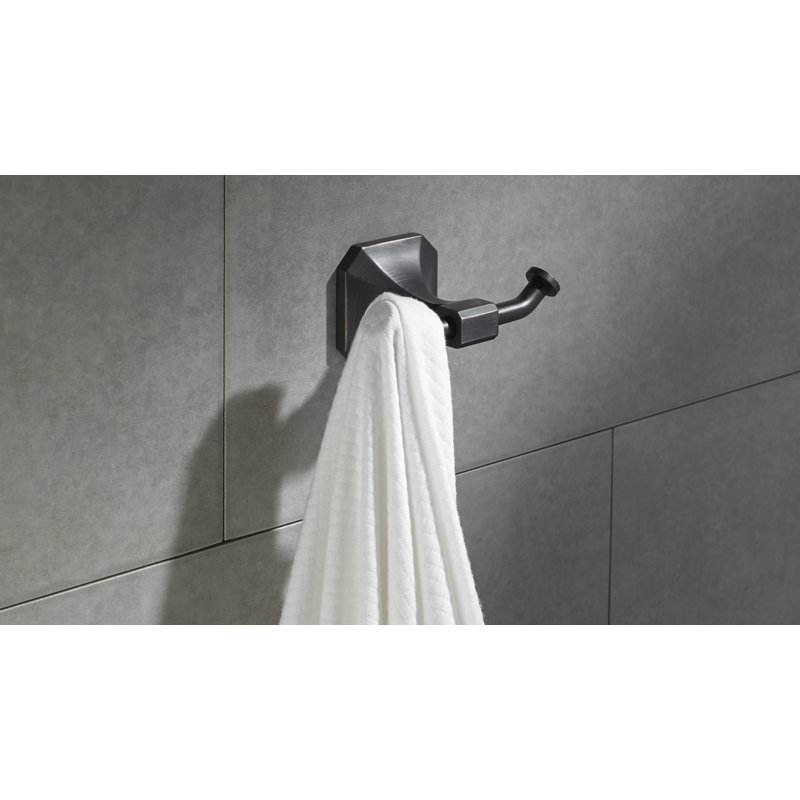 Riviera Wall Mounted Robe Hook, Brushed Oil/Rubbed Bronze