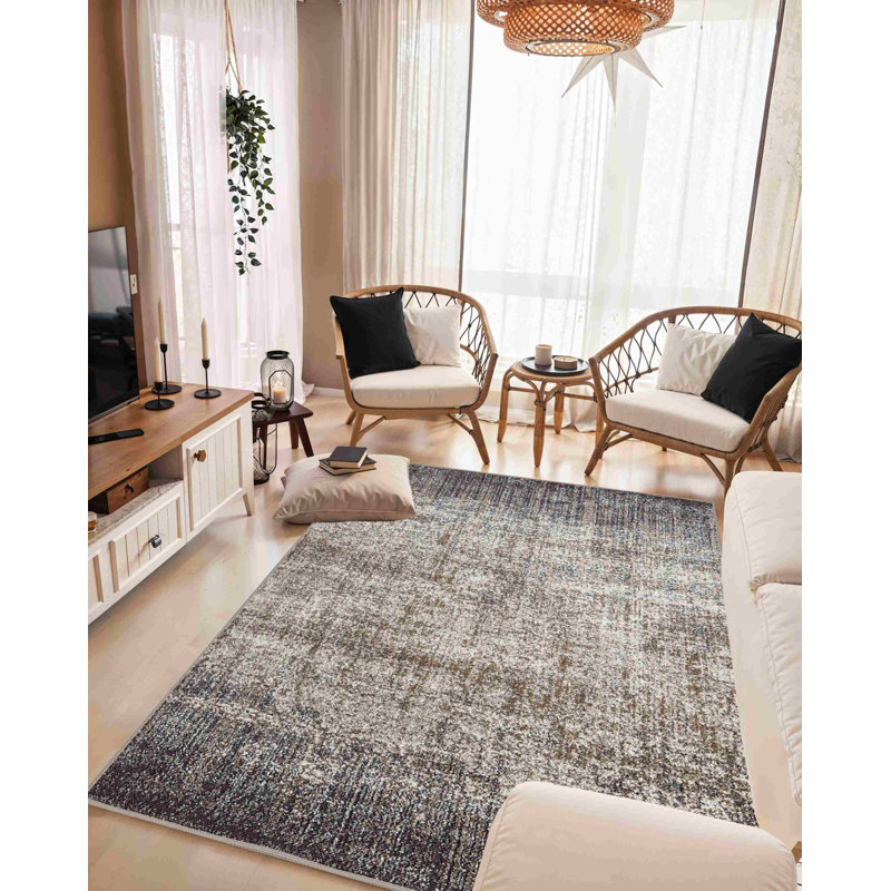 Mendon Rug DESIGN 9916 - Grey, Rectangle 5'3" x 7'7"