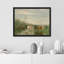 «Pastoral Cow Farm Field» sur papier-98299215-98299217
