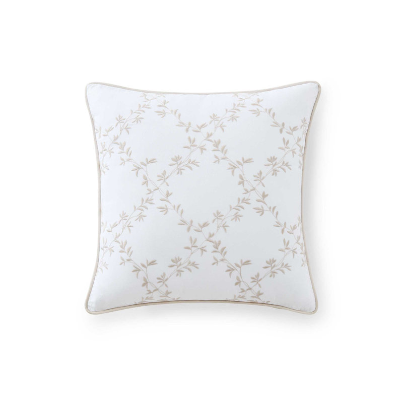Coussin en coton Martha Stewart, Beige / floral 1