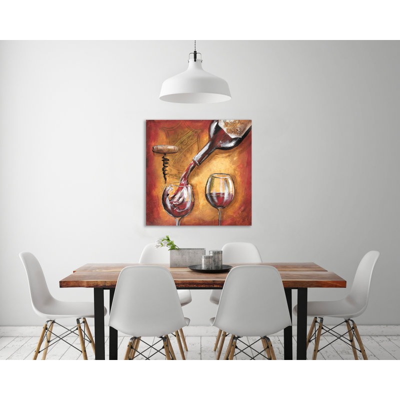 « wine verser », reproduction sur toile tendue, H 48 po x l 48 po