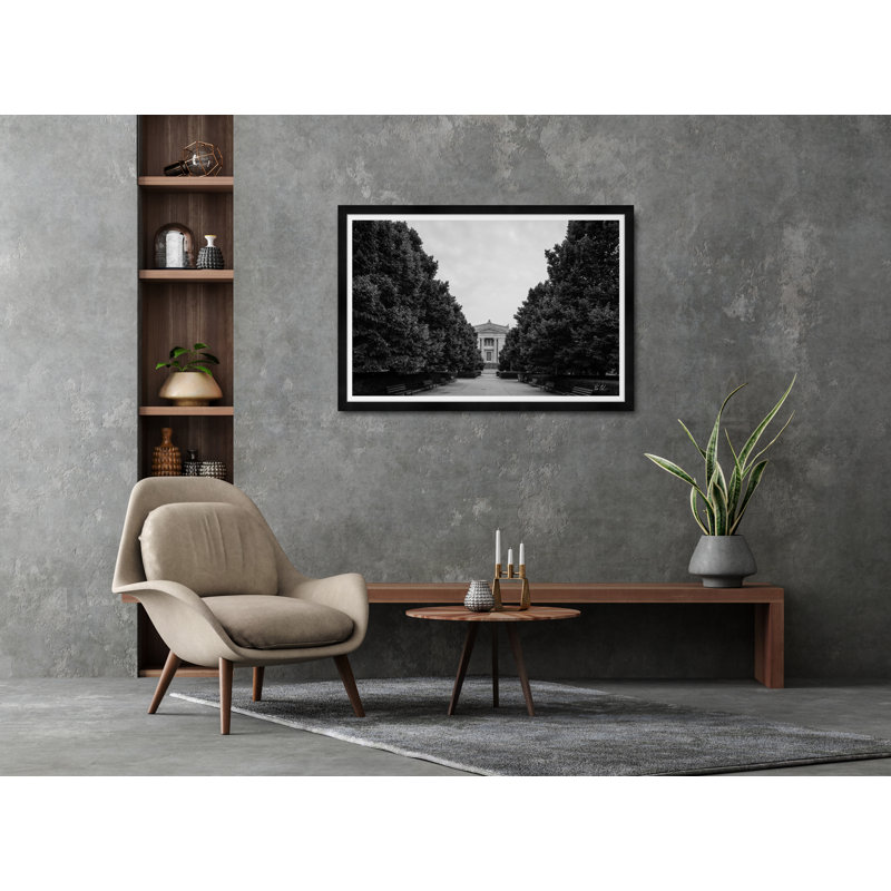 Museum Campus In Black & White Print
