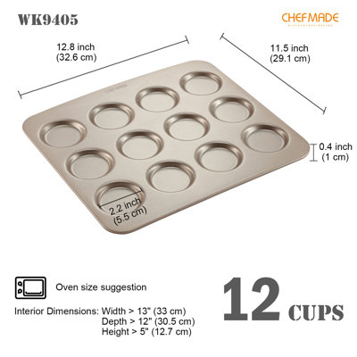 CHEFMADE 12 Cavity Whoopie Cake Pan
