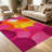 1PC Abstract Brushstroke Gold and Grey Distressed Farmhouse area rugs for Living Room, Soft and Comfortable, Suitable for all seasons, easy-to-maintain, machine washable Indoor floor mat, Under Table Farmhouse suitable for living room, dining table.-347363638