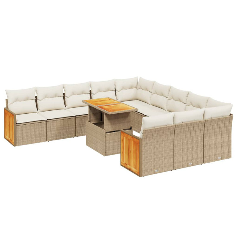 Ensemble de canapé de jardin Vidaxl beige
