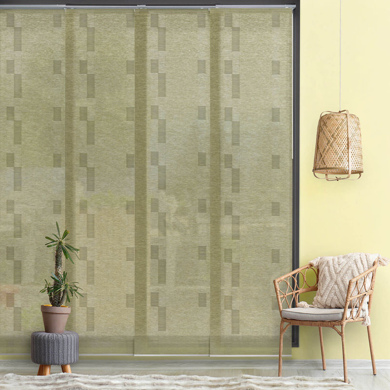 Store vertical semi-diaphane Sharmaine Elements, Cactus