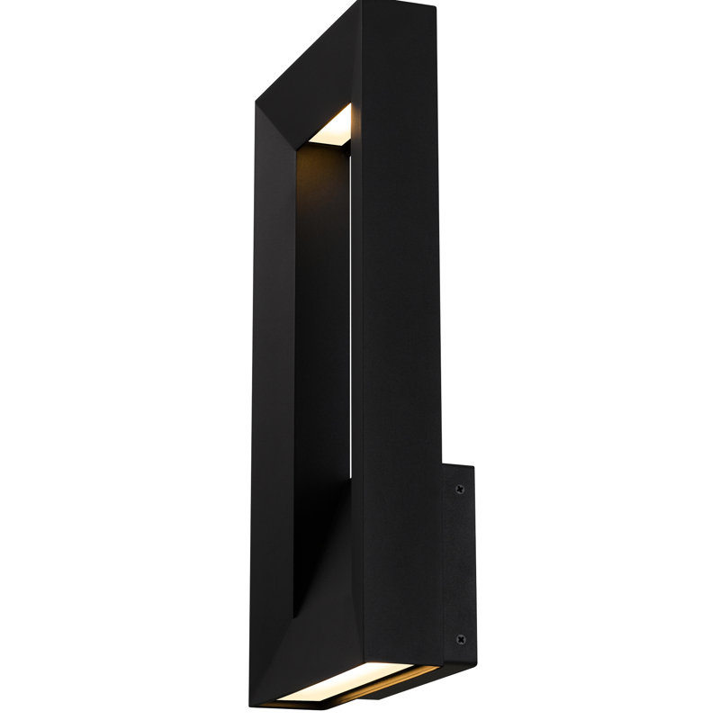 Applique murale à DEL 40 cm (16 pouces) à faible consommation (30 W), 1217 lumens, 3 températures de couleur sélectionnables (3000 K, 4000 K, 5000 K), compatible avec les variateurs, diffuseur en verre blanc dépoli pour un éclairage équilibré, design simple