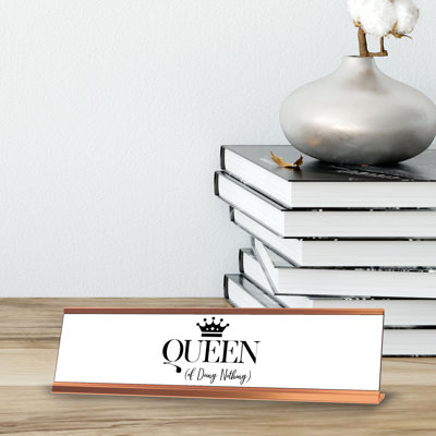 Porte-affiche «Queen of Doing Rien»