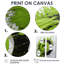 Green Spiral Neon Fusion 1 - Orange, reproduction sur toile moderne, 2 pièces-843412931-843412930-843412988