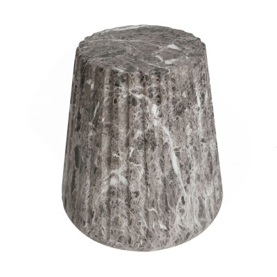 Outdoor Cleme Carved Side Table, End Table