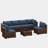Keyala 7-Piece Rattan Sectional Seating Group with 4-Inch Thick Cushions-650428449
