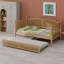 Lit de jour traditionnel en rotin avec lit gigogne, parfait pour les chambres compactes-2121215438-2121215433