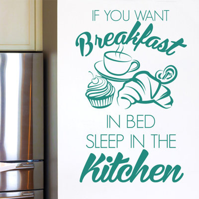 Food & Beverage Non-Wall Damaging Wall Decal