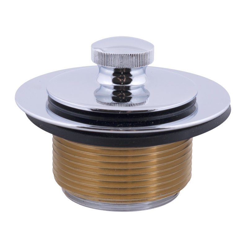Drain bouchon de baignoire avec trop-plein, Chrome poli
