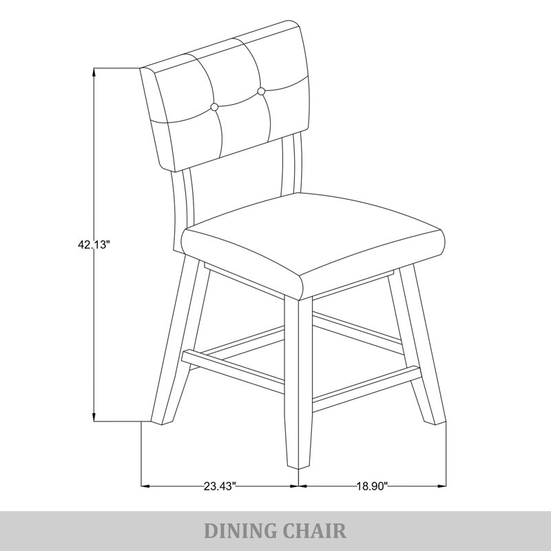 Chaise de bureau pivotante en bois brun avec housse en lin gris, Gris