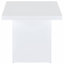 White High Gloss 2-piece Coffee Table Set