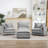 Chenille Modular L-Shaped Sectional Sofa - 3-Seater Comfy Cloud Couch Set with Movable Ottoman, DIY Combination for Living Room-1559753773-1559753775