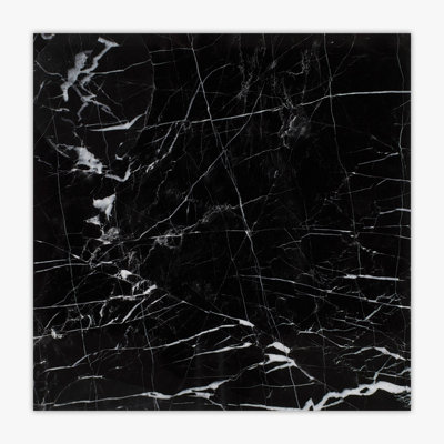 Nero Marquina Polished 12x12 Marble Tile