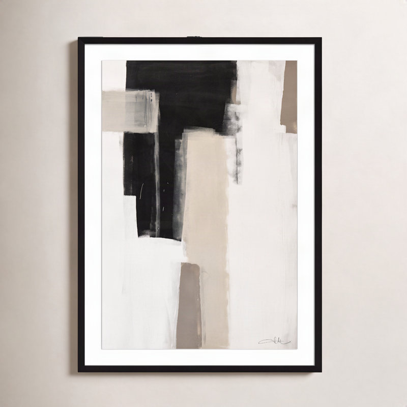«Giverny Earth Scapes I On Paper» par Joss & Main Print, H 35,5 po x l 25,5 po x P 1,25 po, Cadre noir mat