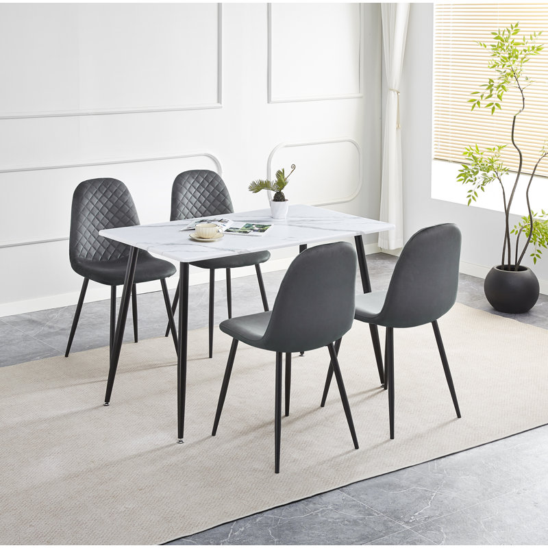 4 - Person Dining Set, Grey