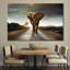 «Walking Lone Elephant» sur impression sur toile-2014517580