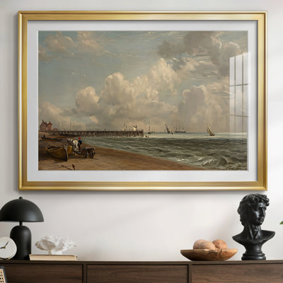 Chain Pier, Brighton - John Constable - Encadré sous verre, avec passe-partout, grande œuvre d'art murale pour salon