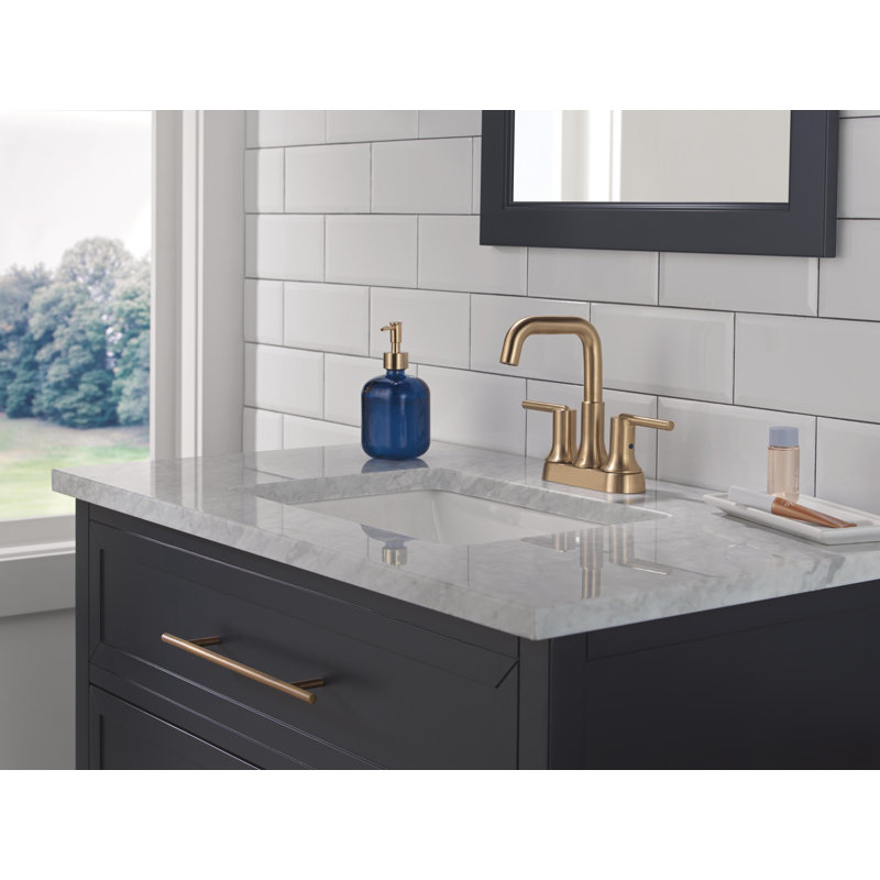 Centerset Bathroom Faucet, Champagne Bronze