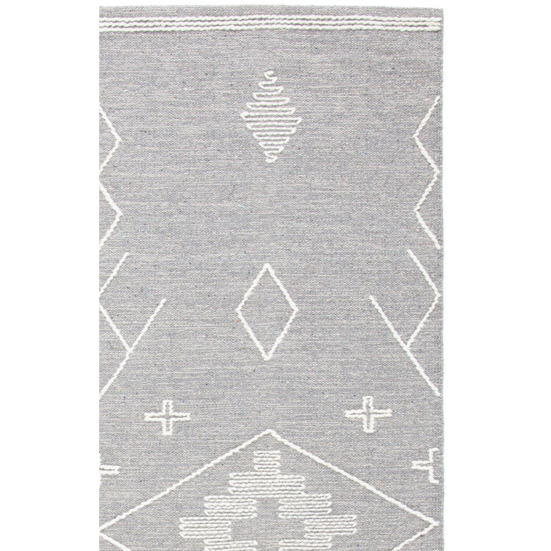 Tapis gris / ivoire Holtby Southwestern, Rectangle 4 pi x 6 pi